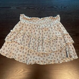 Grey/Green Altar’d State Skirt with a Floral Pattern